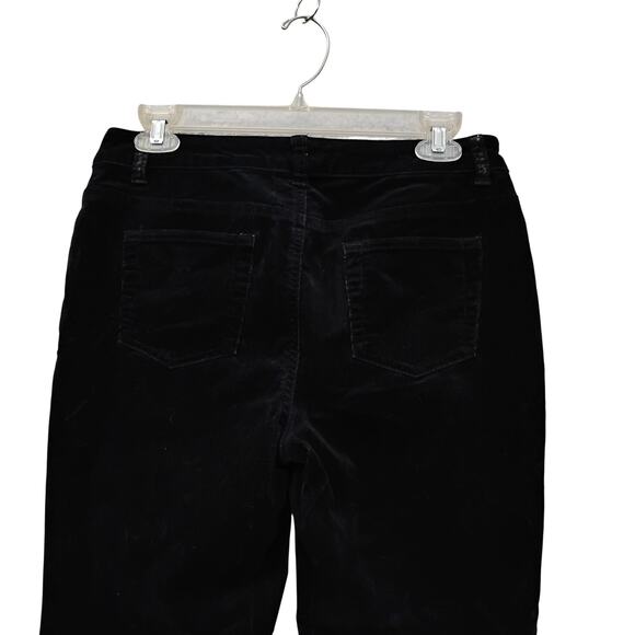 Charter Club Pant Shop Petite Corduroy Pants Size 6 Petite Short Black 5 Pockets - Picture 4 of 7